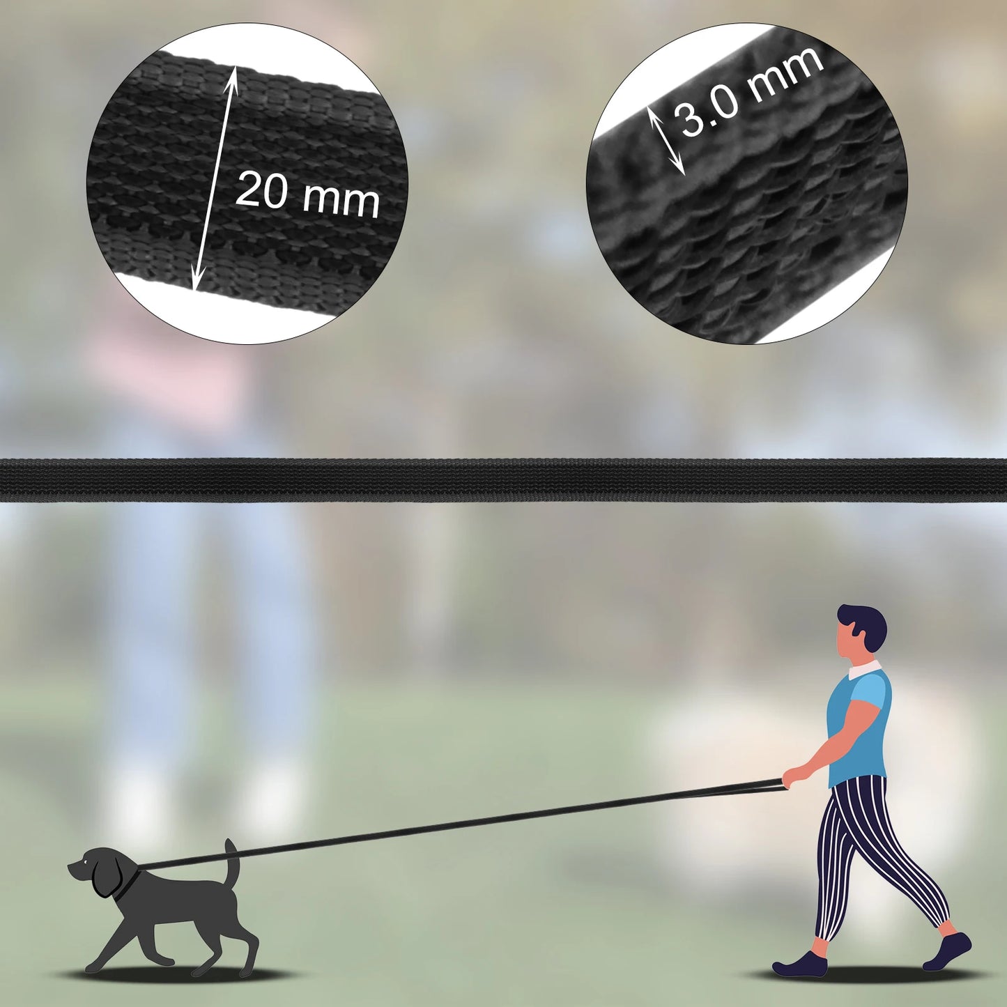 Durable Dual-Color Dog Leash - Training Leash