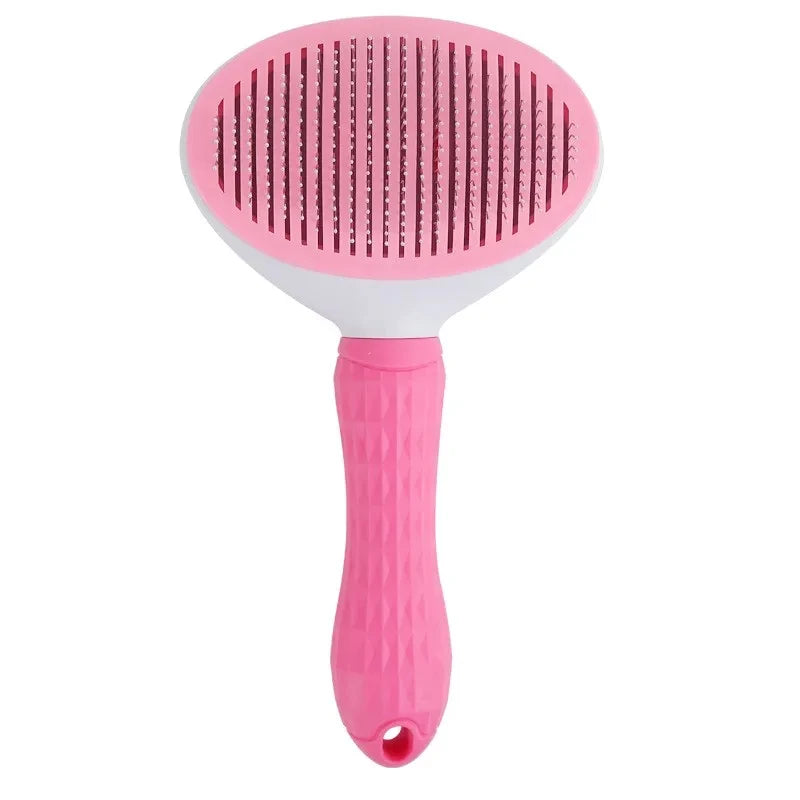 Pet Cat Hair Brush Dog Comb Grooming and Care Stainless Steel Comb for Long Hair Pets - Cleaning & Grooming Accessory