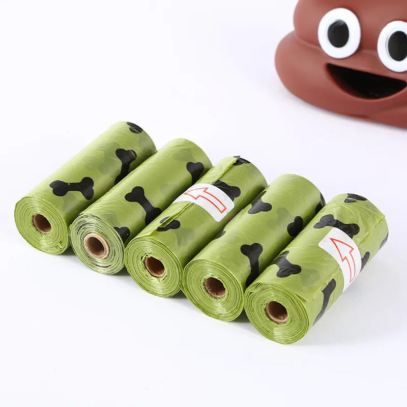 Portable Dog Poop Bag Dispenser - Unique Shaped Trash Sack Holder for Pet Waste Cleaning