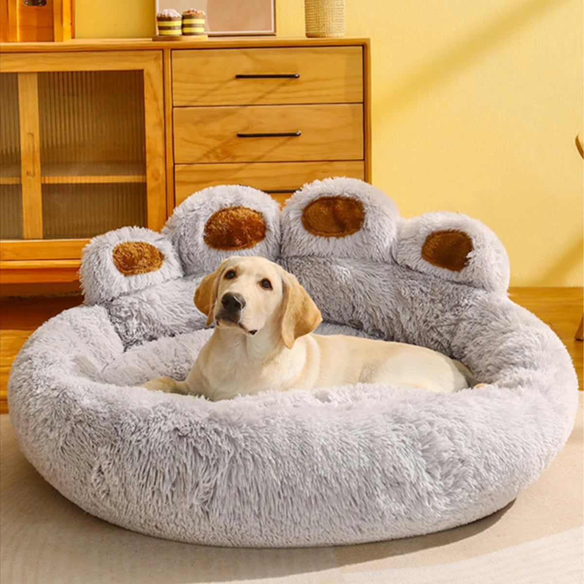 Fluffy Dog Bed - Soft & Cozy Sofa for Dogs & Cats