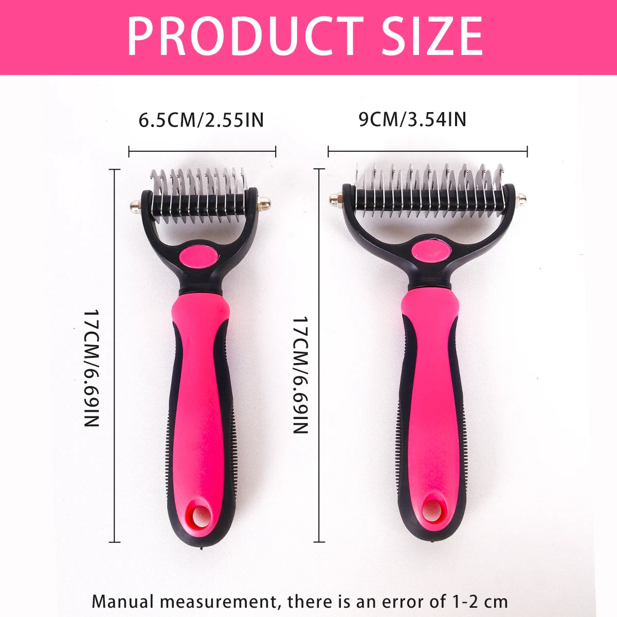 Double-Sided Knot Comb for Dogs & Cats - Professional Grooming Tool