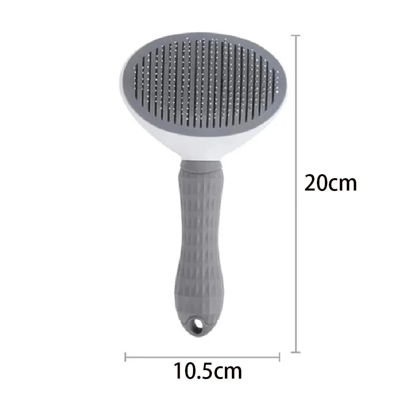 Pet Cat Hair Brush Dog Comb Grooming and Care Stainless Steel Comb for Long Hair Pets - Cleaning & Grooming Accessory