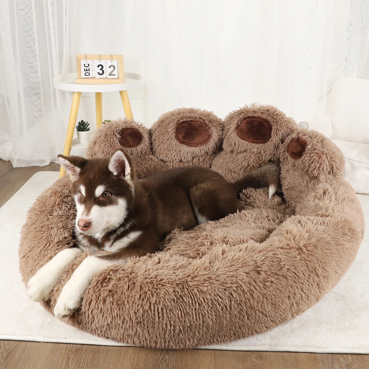 Fluffy Dog Bed - Soft & Cozy Sofa for Dogs & Cats