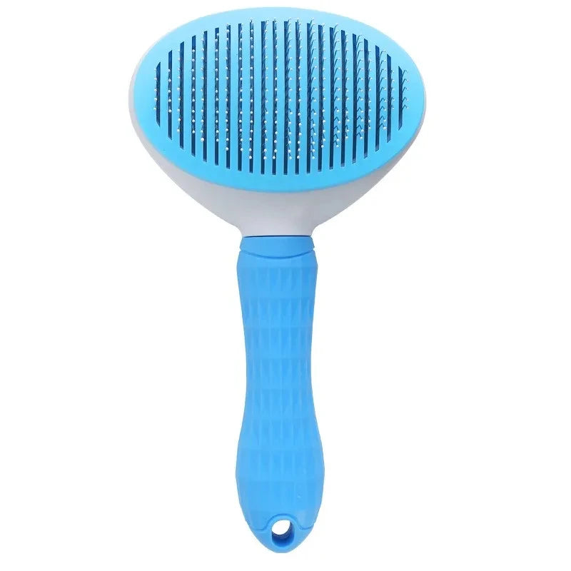 Pet Cat Hair Brush Dog Comb Grooming and Care Stainless Steel Comb for Long Hair Pets - Cleaning & Grooming Accessory