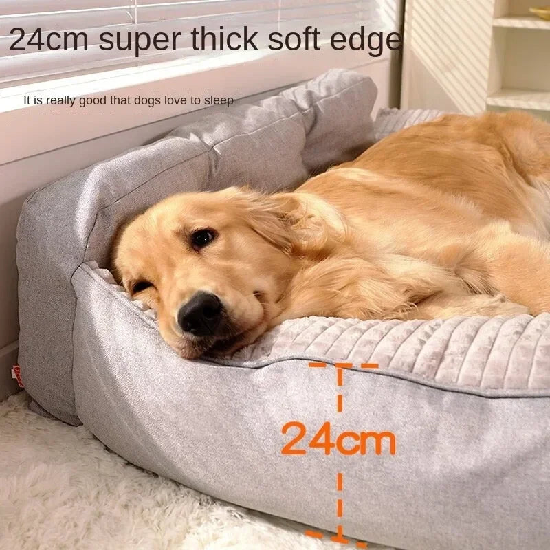 Comfortable Beds for Large Dogs – Spacious L-Shape Foam Mat